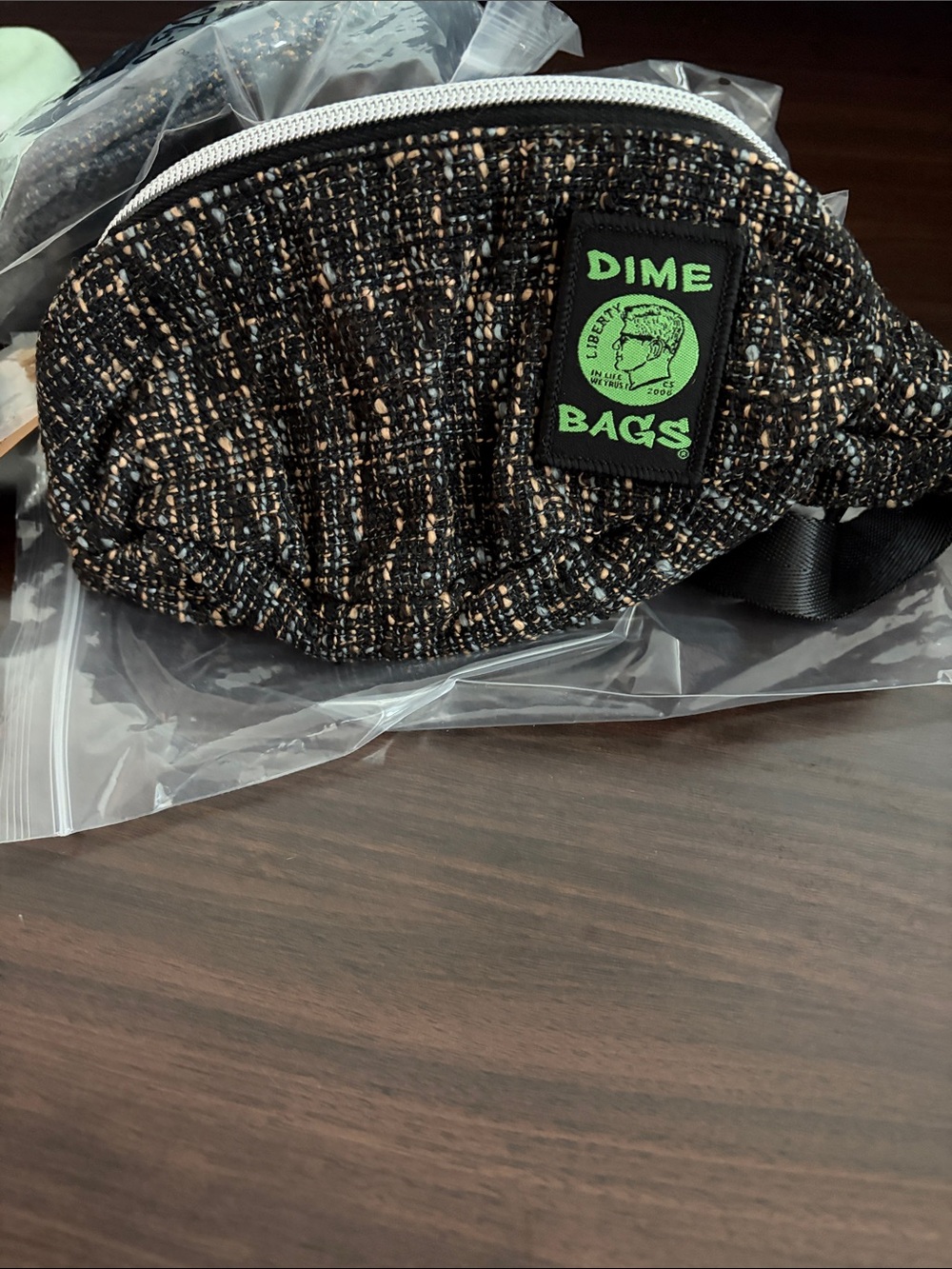 Dime Bags hempsterfabric color, concrete belt bags, new tags